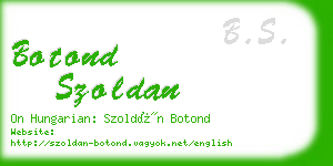 botond szoldan business card